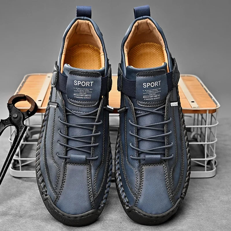 Chaussures homme à lacets bande élastique