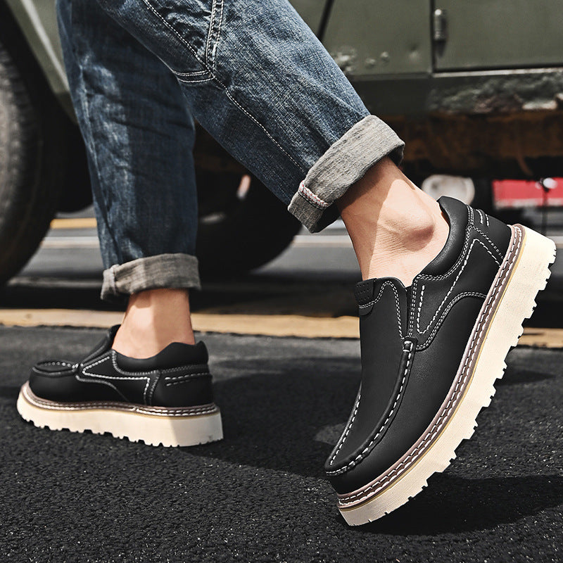 Mocassins homme semelle crantée