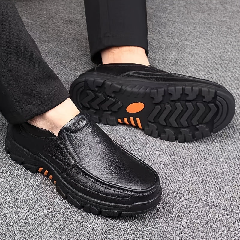 Mocassins homme surpiqûres contrastées