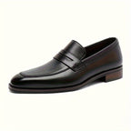 Mocassins penny homme à bout allongé