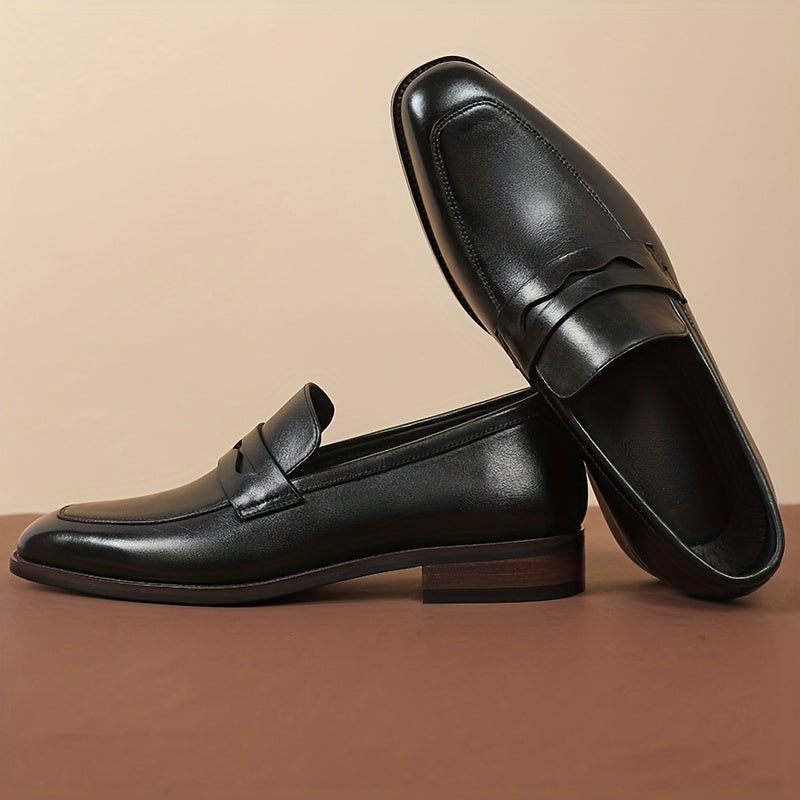 Mocassins penny homme à bout allongé