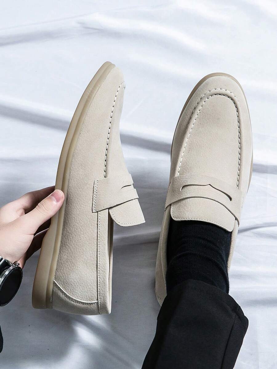 Mocassins penny homme à bout tablier