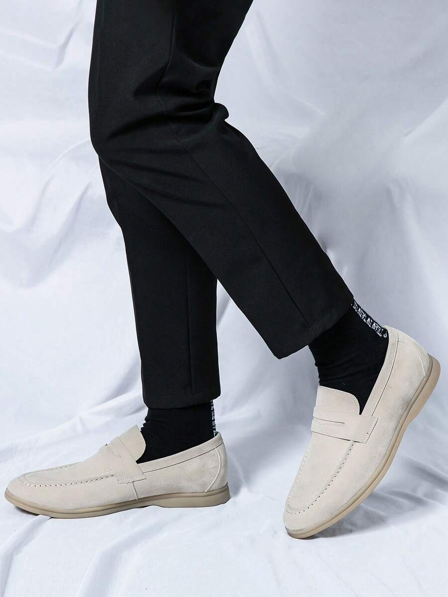 Mocassins penny homme à bout tablier