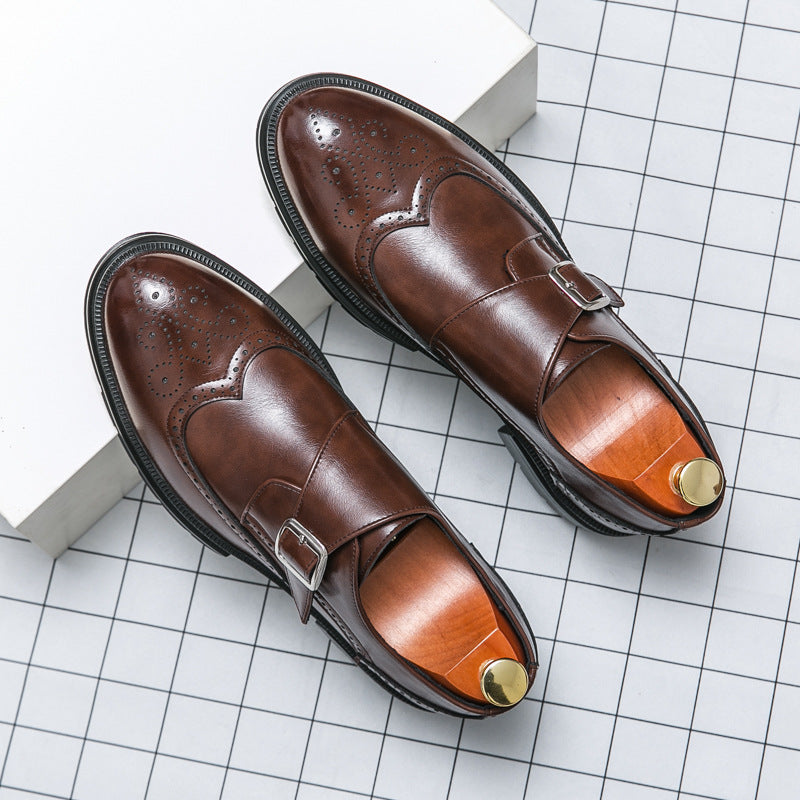 Chaussures homme à bride perforées