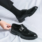 Chaussures homme à bride perforées