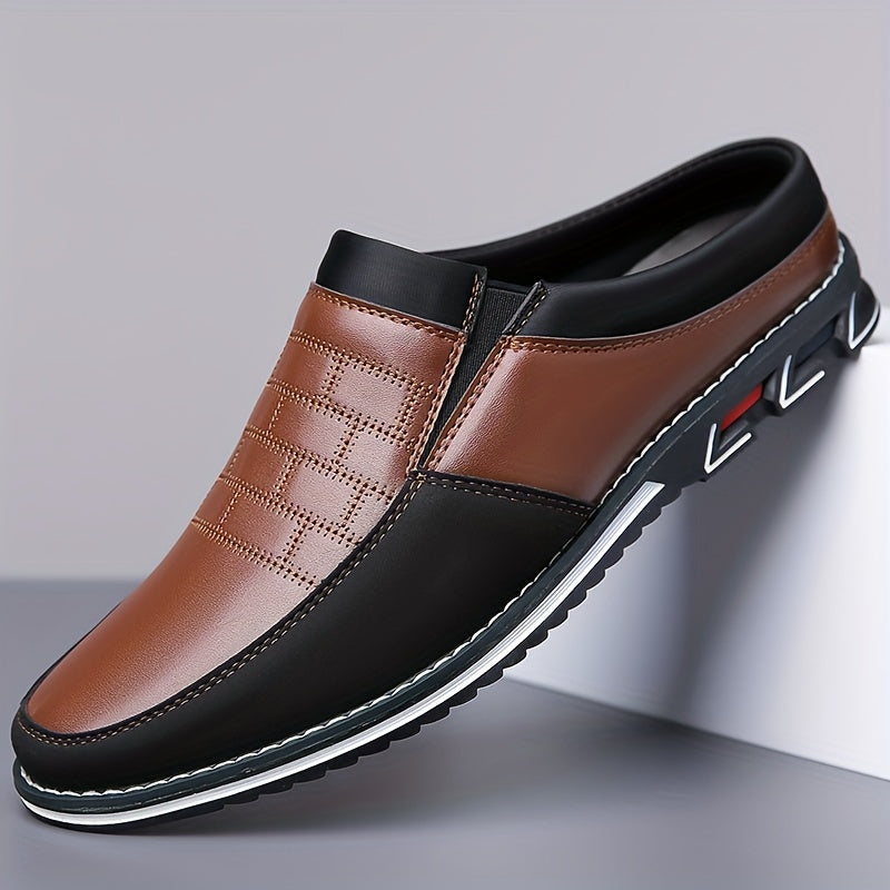 Mules homme bicolores à enfiler