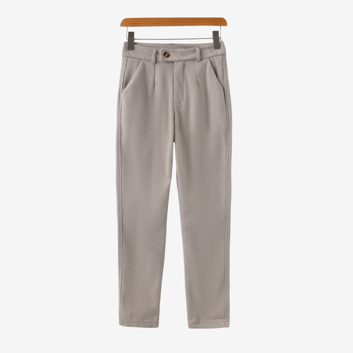 Pantalon homme à pinces chevrons