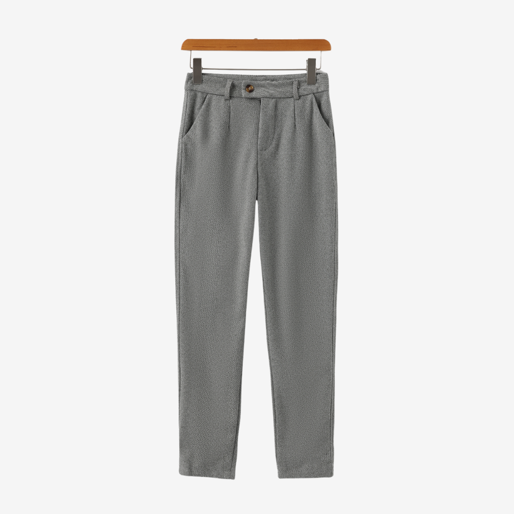 Pantalon homme à pinces chevrons
