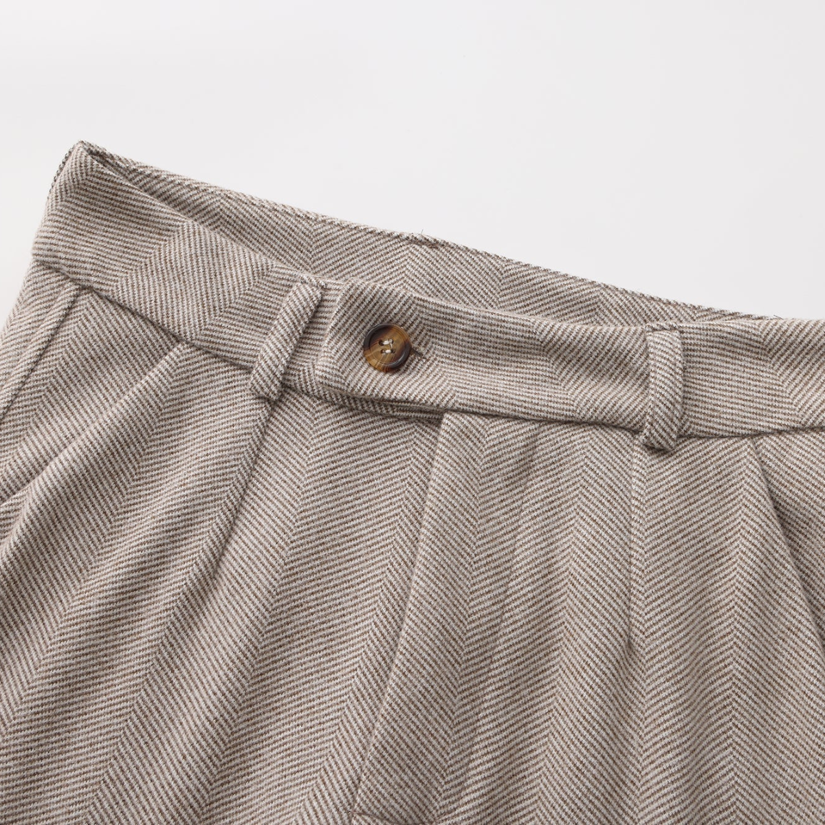 Pantalon homme à pinces chevrons