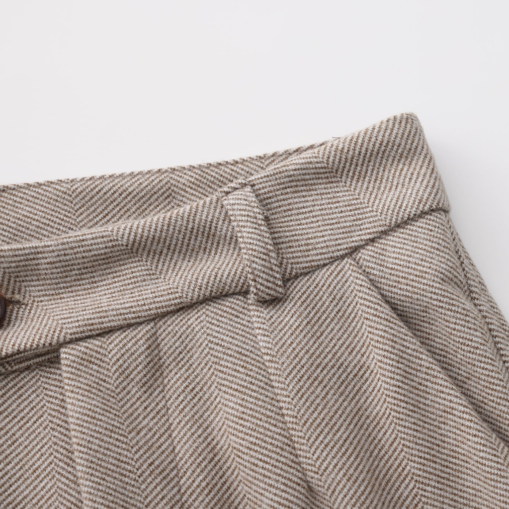 Pantalon homme à pinces chevrons