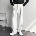 Pantalon homme à plis