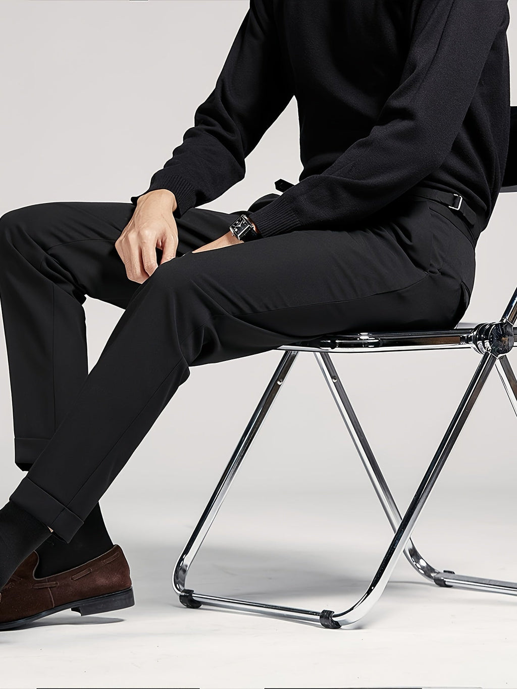 Pantalon homme taille haute
