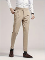 Pantalon homme taille haute