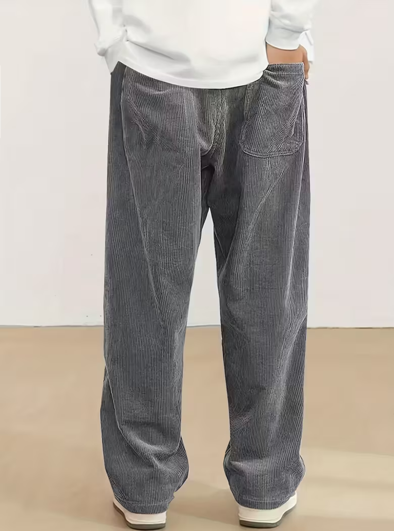 Pantalon large à cordon pour homme