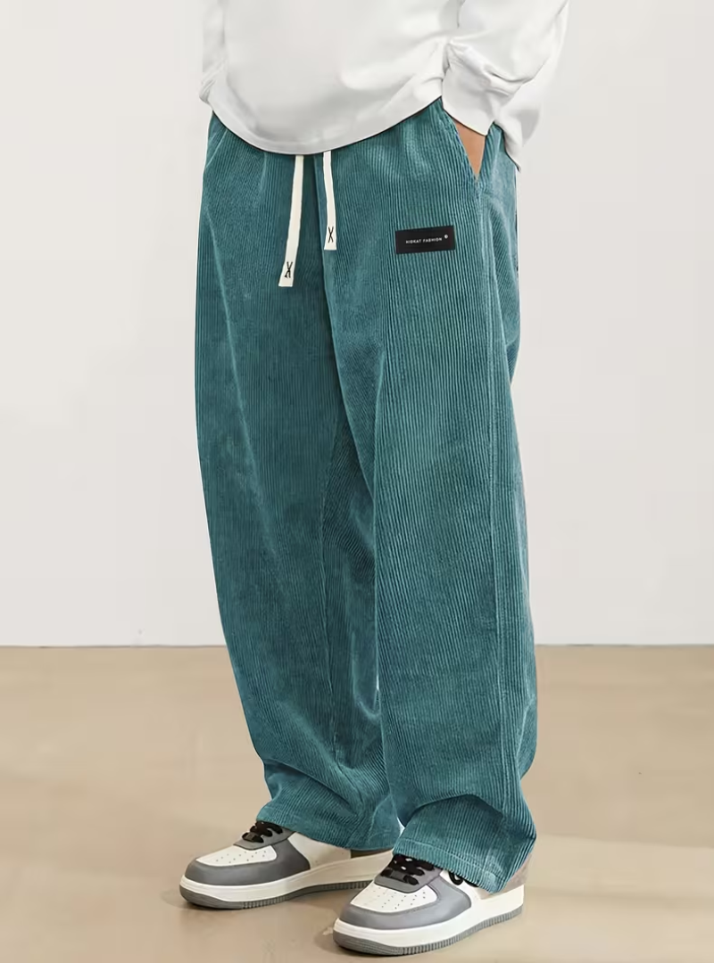 Pantalon large à cordon pour homme