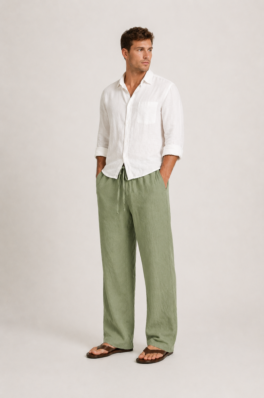 Pantalon en lin pour homme