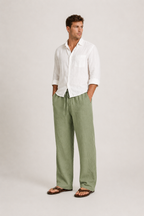 Pantalon en lin pour homme