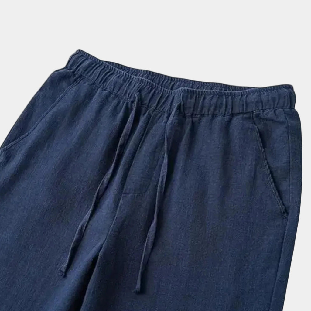 Pantalon homme taille élastiquée cordon