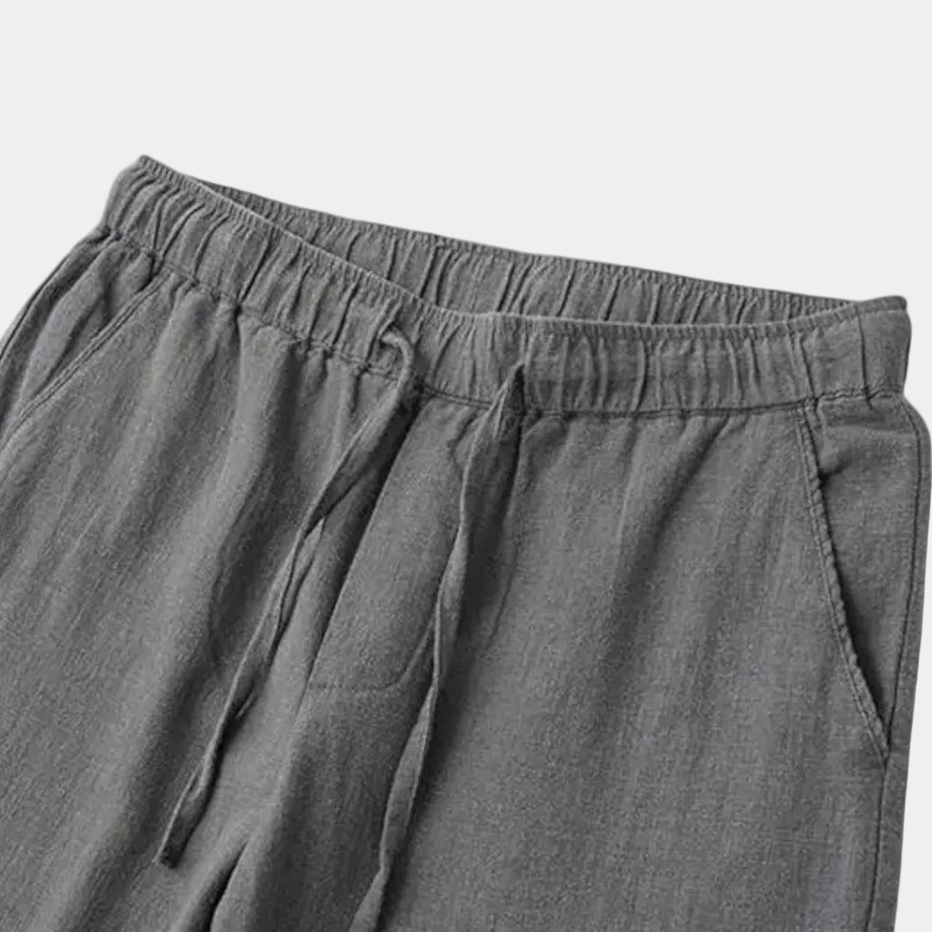 Pantalon homme taille élastiquée cordon