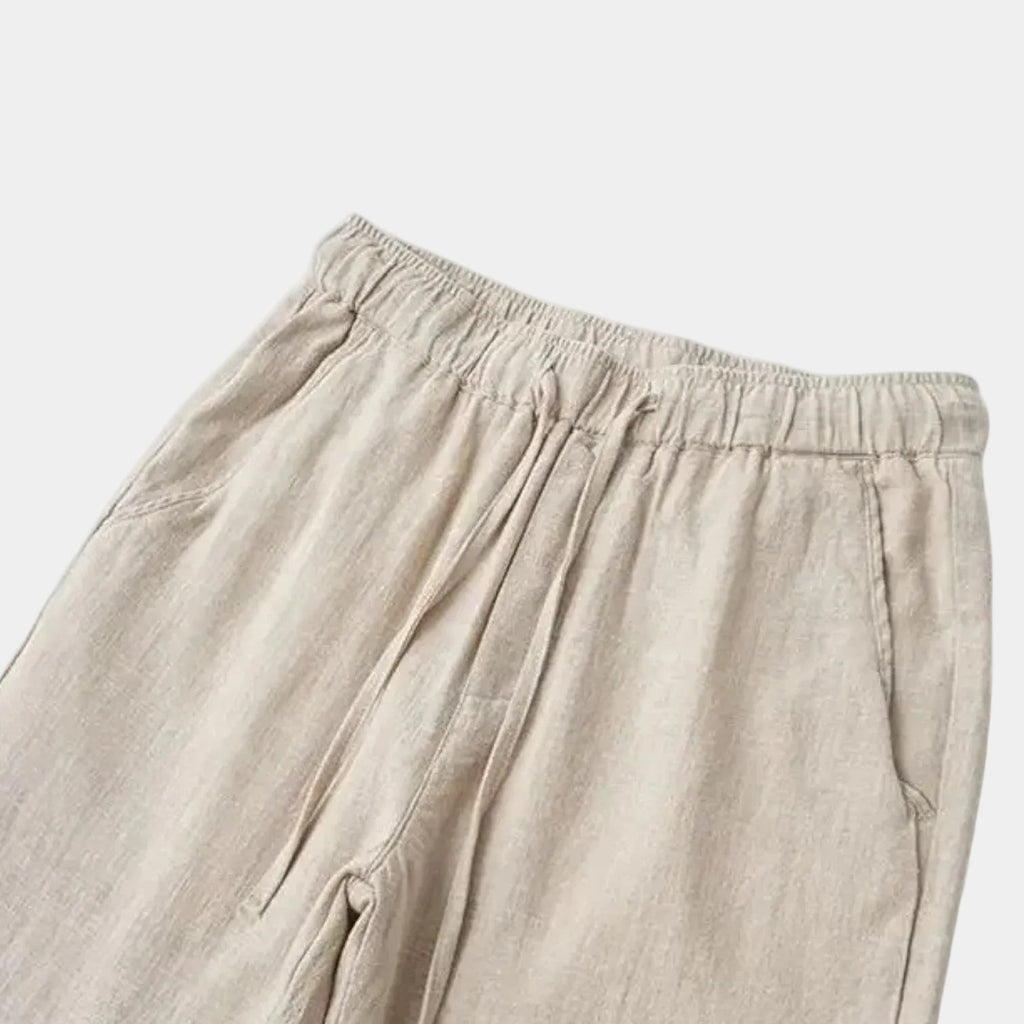 Pantalon homme taille élastiquée cordon