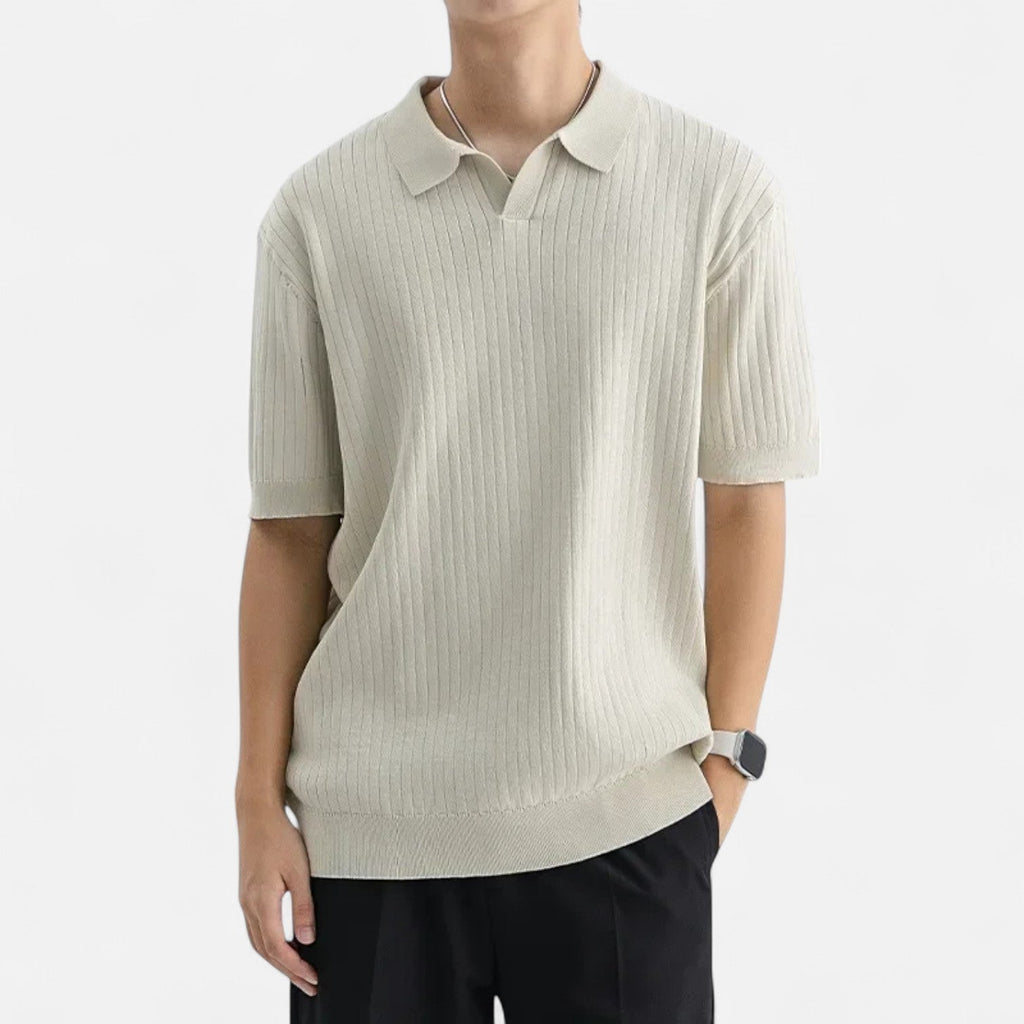 Polo homme côtel
