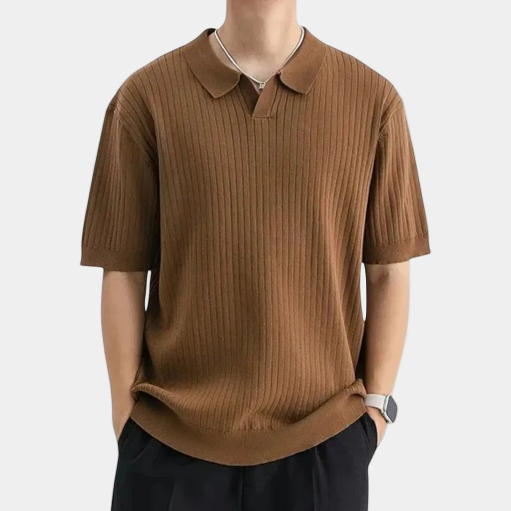 Polo homme côtel