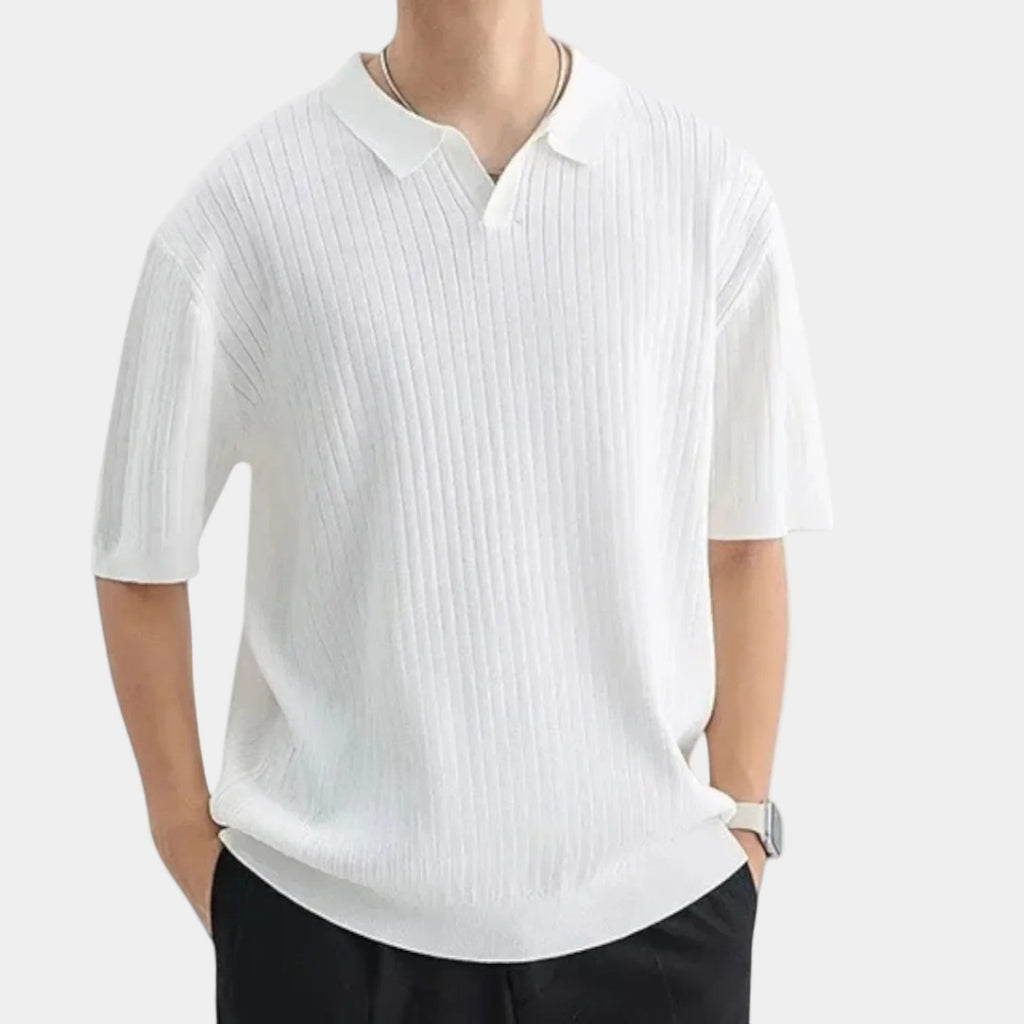 Polo homme côtel