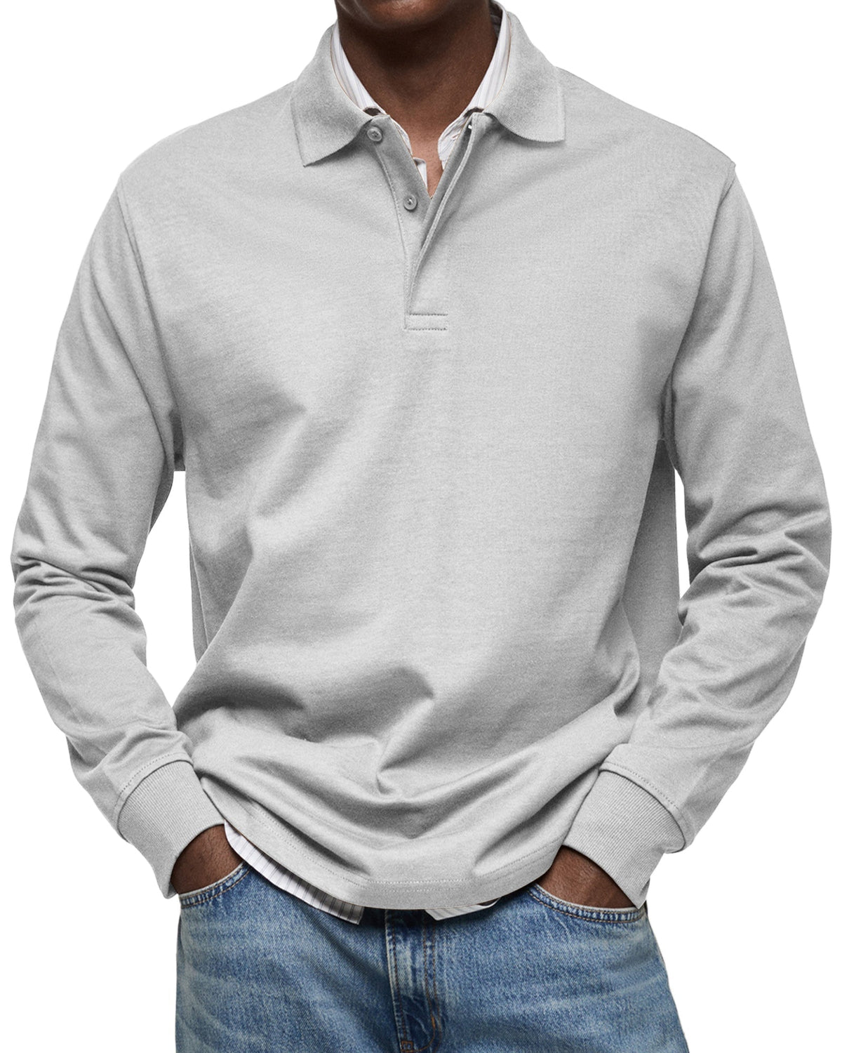 Polo homme à manches longues