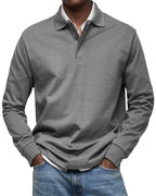 Polo homme à manches longues