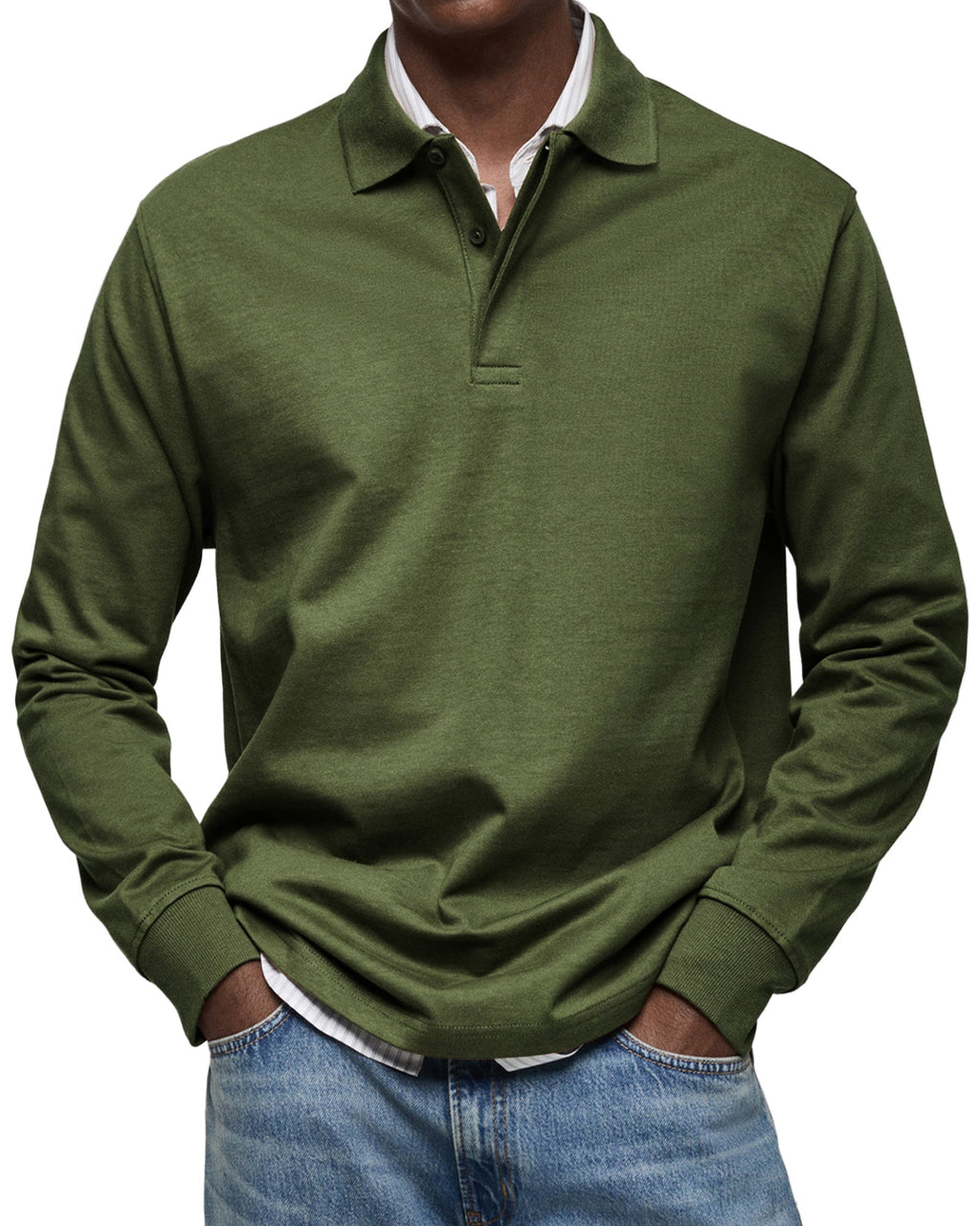 Polo homme à manches longues