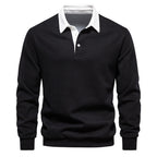 Polo homme à col contrasté