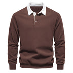 Polo homme à col contrasté