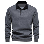 Polo homme à col contrasté