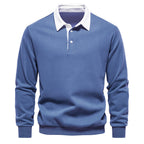 Polo homme à col contrasté