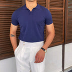 Polo homme col ouvert