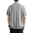 Polo homme finitions contrastées