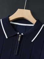 Polo homme maille verticale