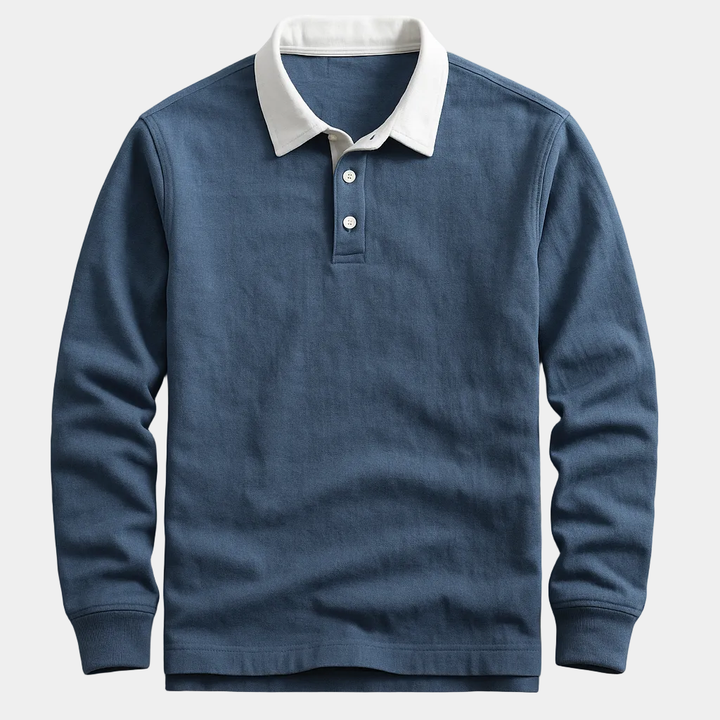 Polo homme manches longues