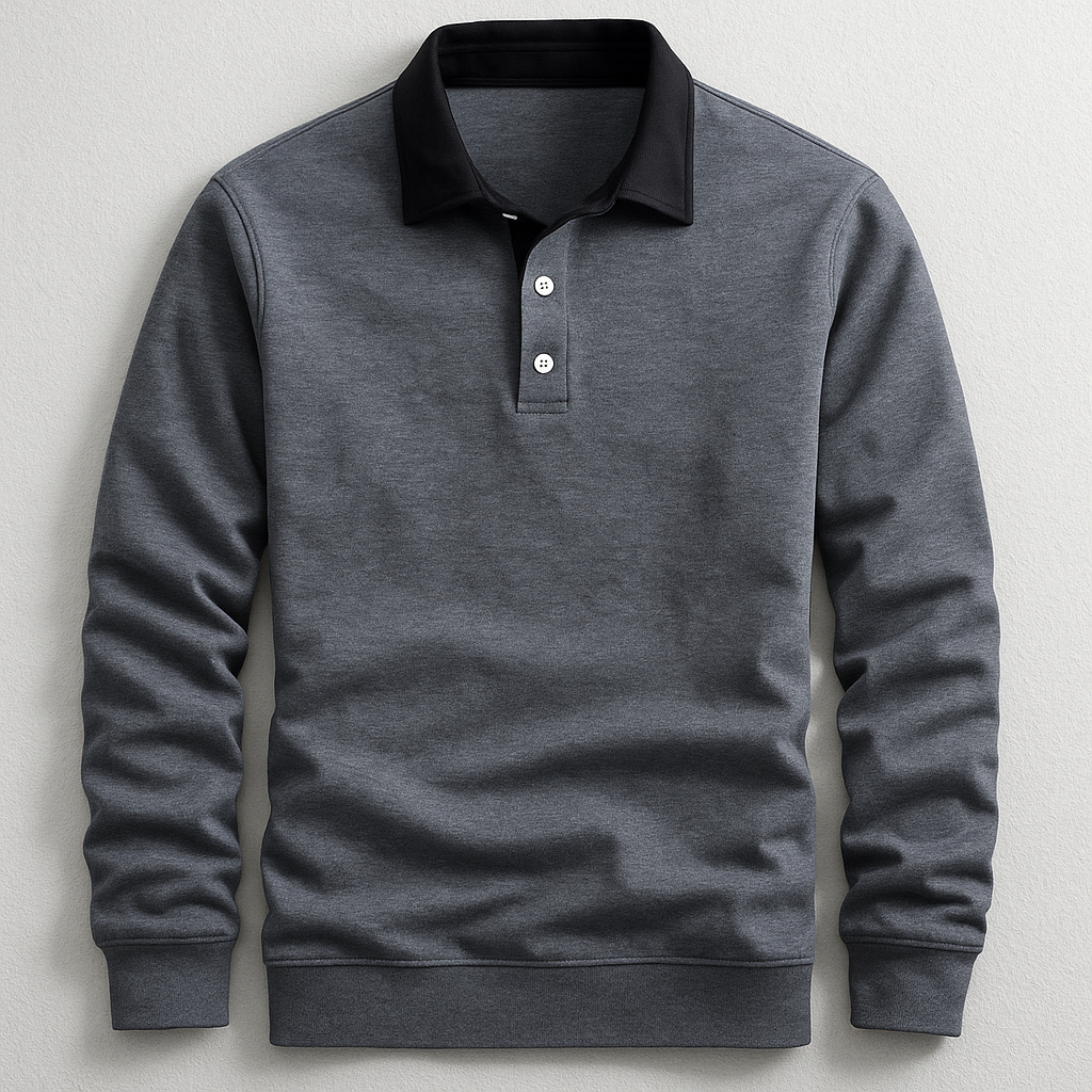 Polo homme manches longues