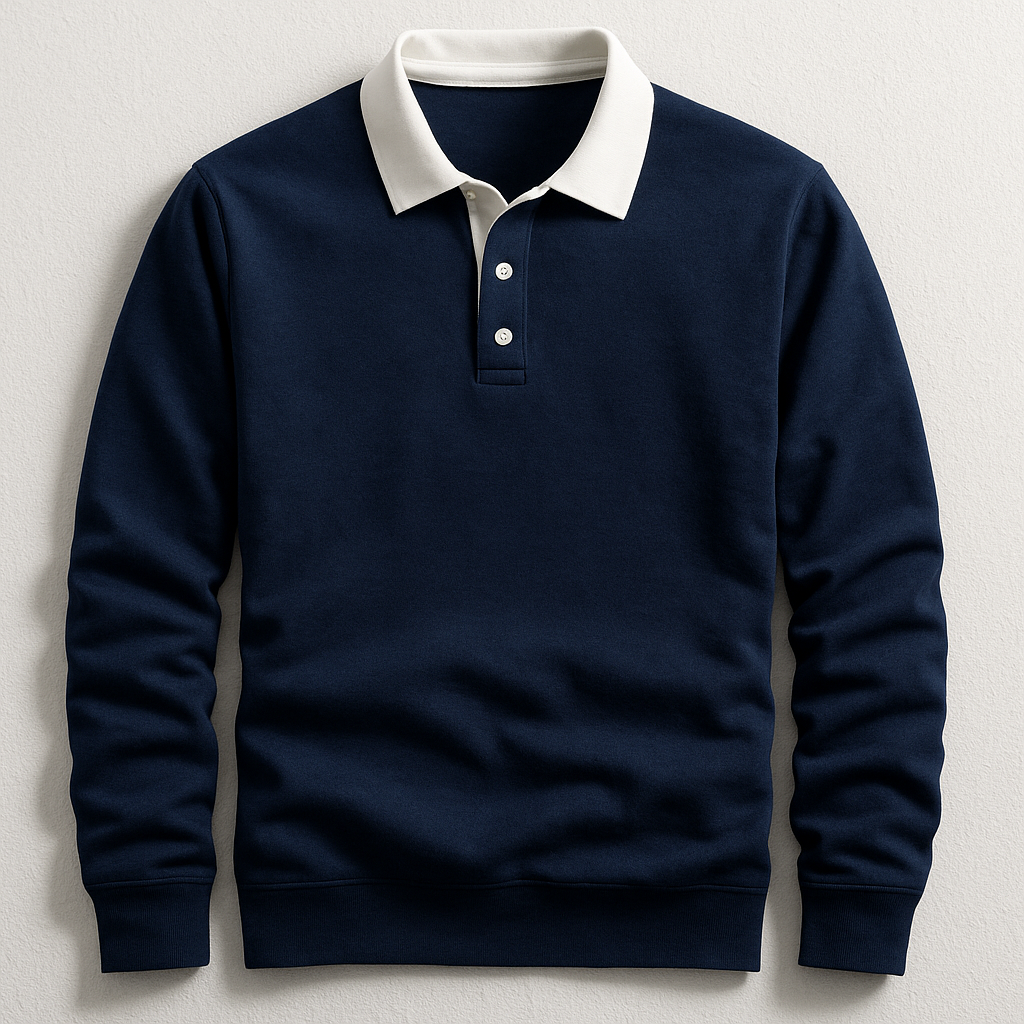 Polo homme manches longues
