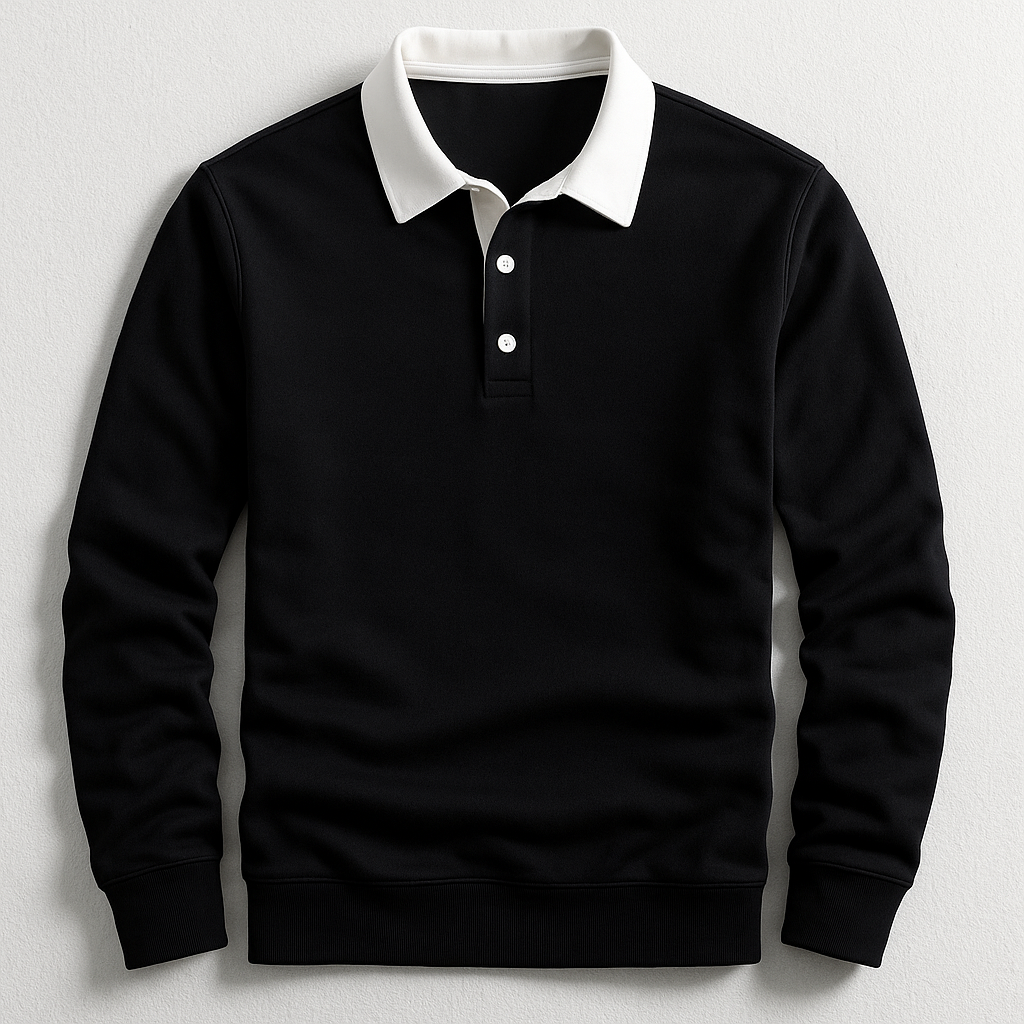 Polo homme manches longues