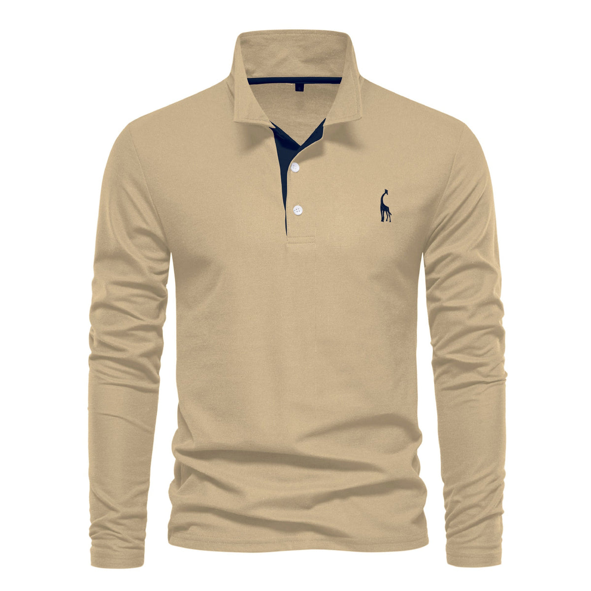 Polo homme manches longues brodé
