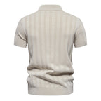 Polo homme rayé boutonné