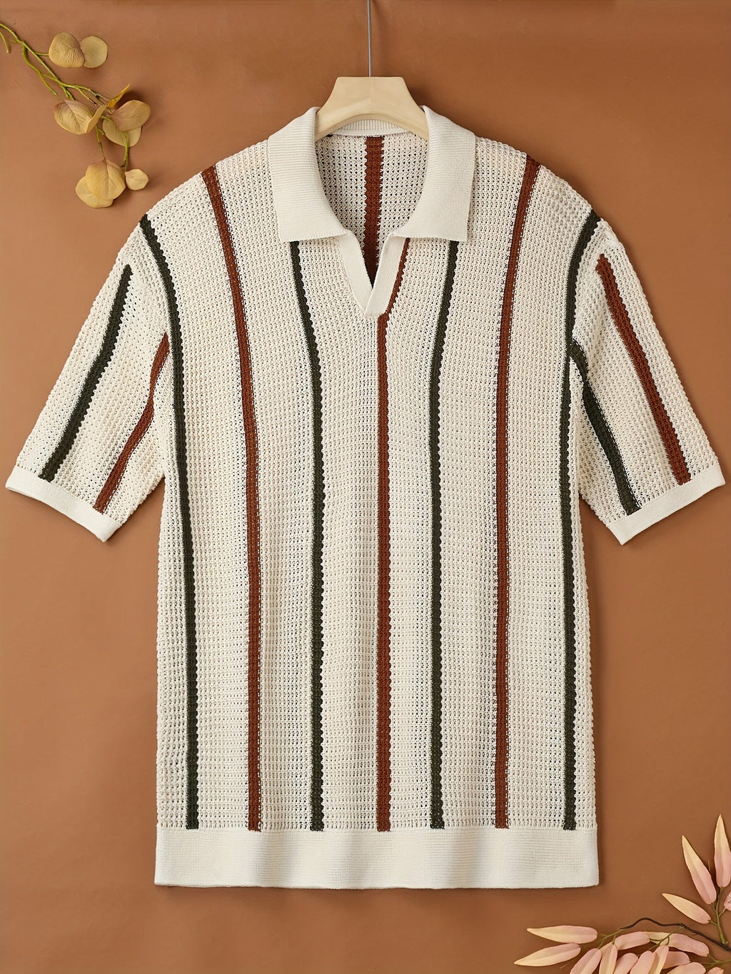 Polo homme rayures verticales