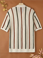 Polo homme rayures verticales