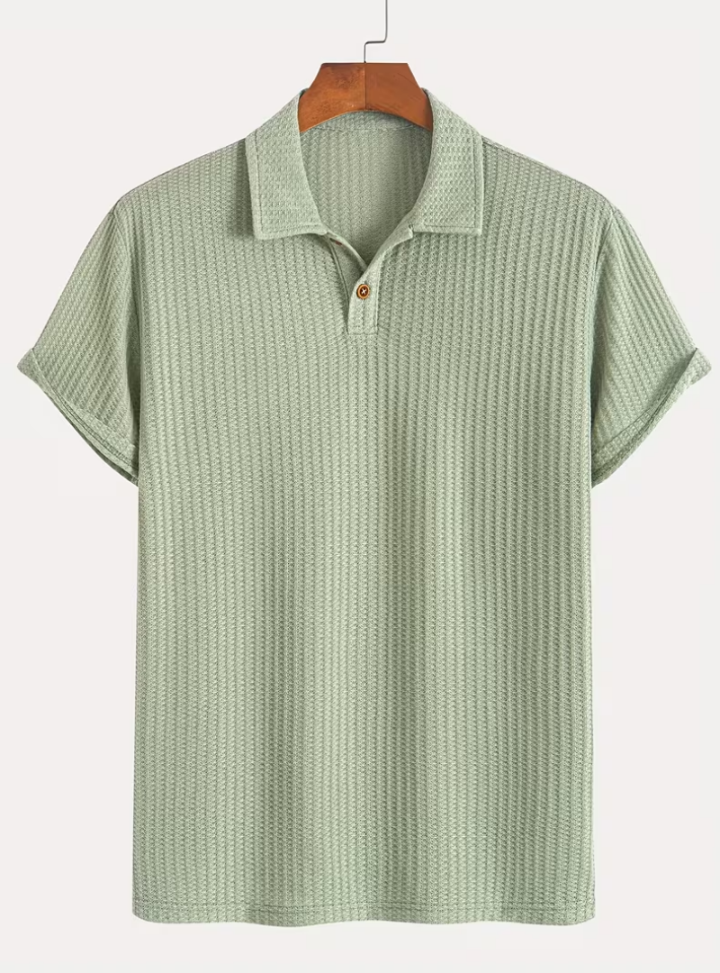 Polo homme texturé