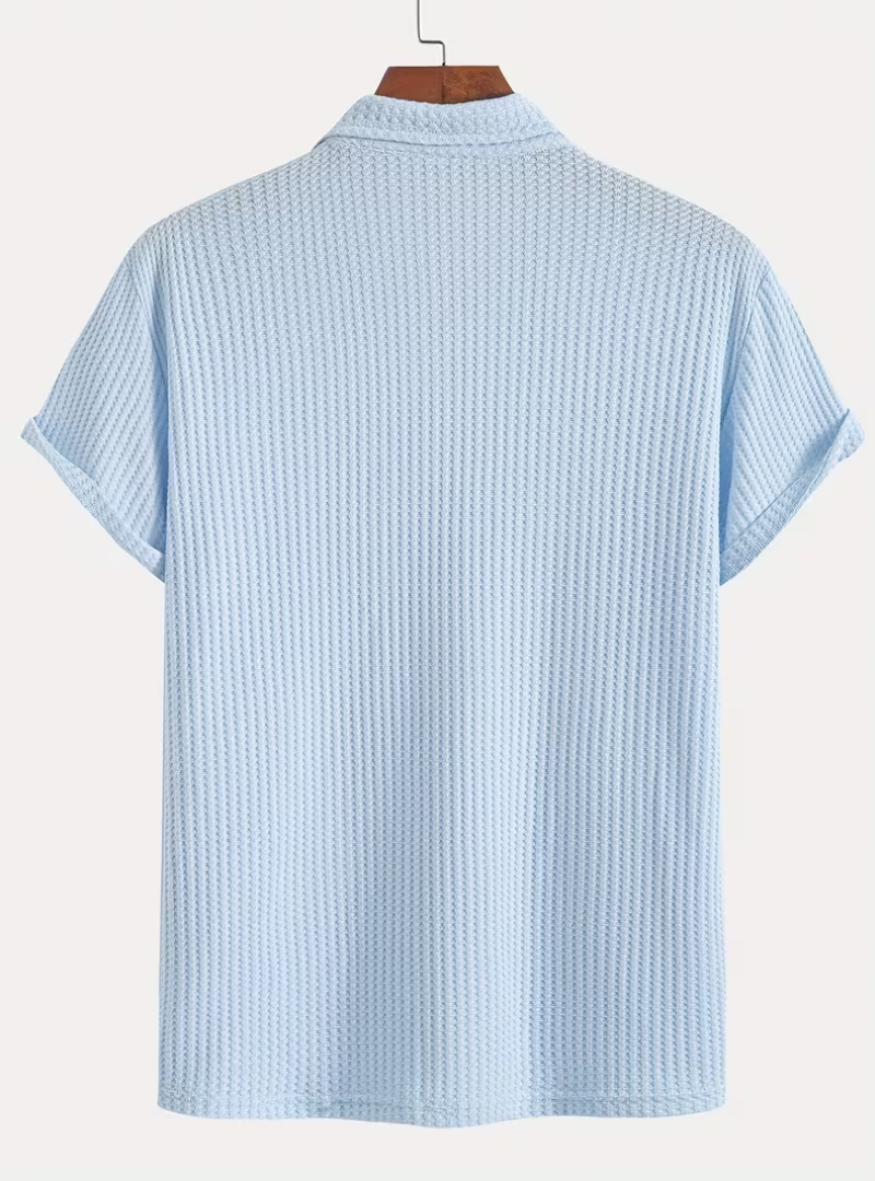 Polo homme texturé