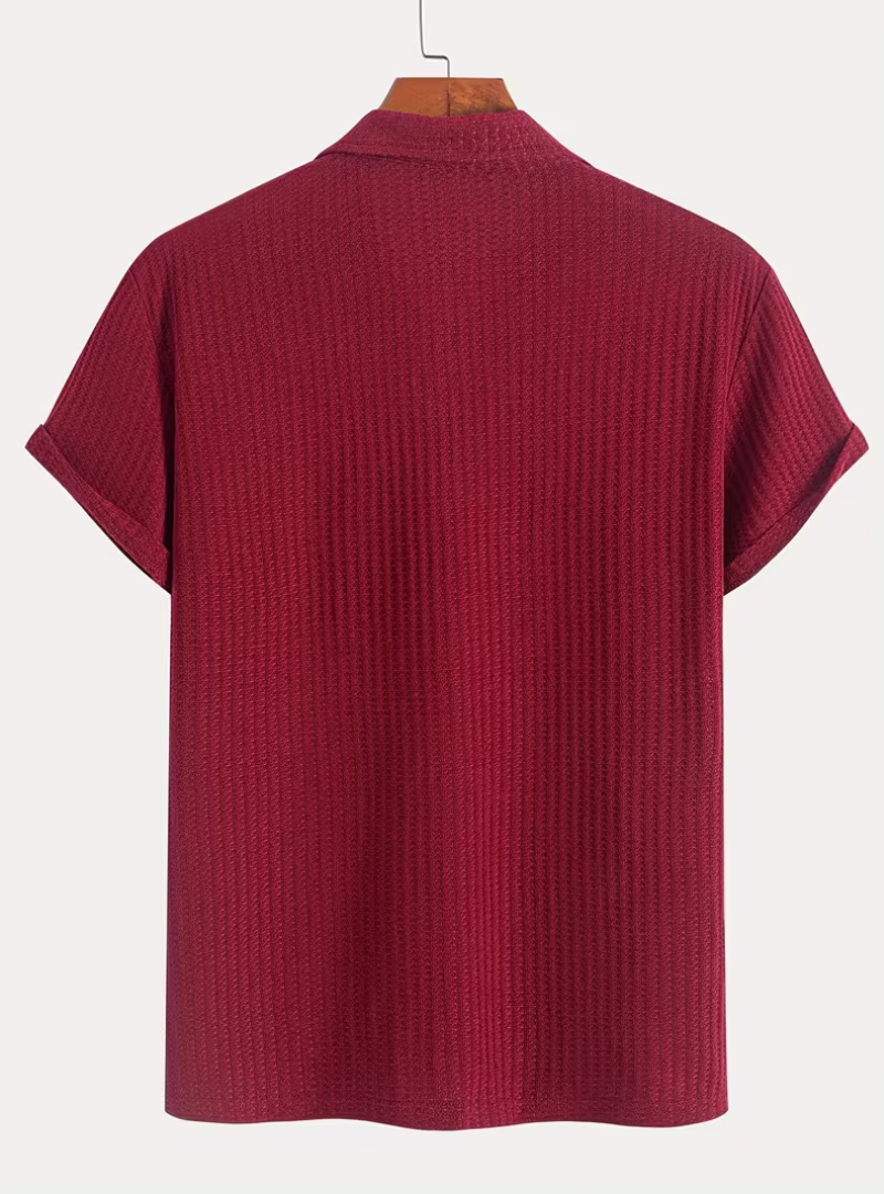 Polo homme texturé