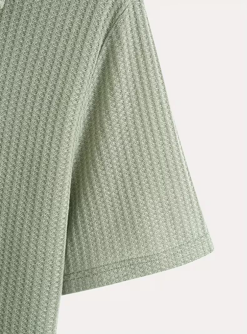 Polo homme texturé