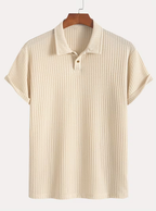 Polo homme texturé